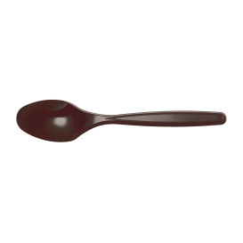 Colher de Plastico PS Chocolate 120mm (40 Uds)