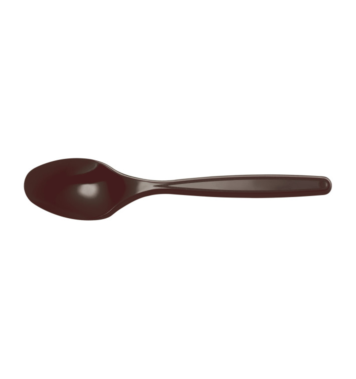 Colher de Plastico PS Chocolate 120mm (40 Uds) Colher de Plastico PS Chocolate 120mm (40 Uds)