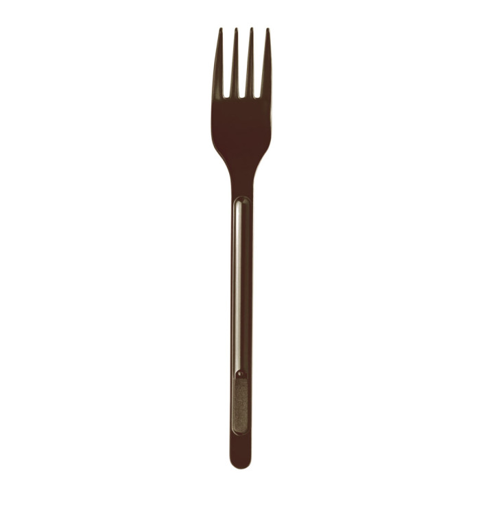 Garfo de Plastico Grande PS Chocolate 175mm (20 Uds) Garfo de Plastico Grande PS Chocolate 175mm (20 Uds)