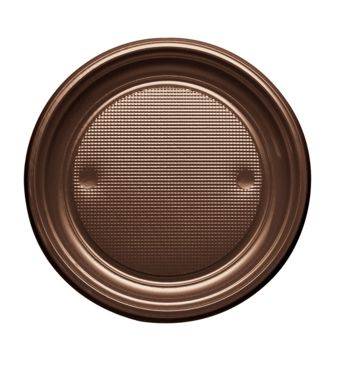 Prato Plastico PS Raso Chocolate Ø170mm (1100 Unidades) Prato Plastico PS Raso Chocolate Ø170mm (1100 Unidades)