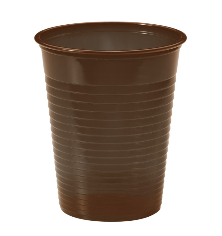 Copo de Plastico PS Chocolate 200ml Ø7cm (50 Unidades) Copo de Plastico PS Chocolate 200ml Ø7cm (50 Unidades)