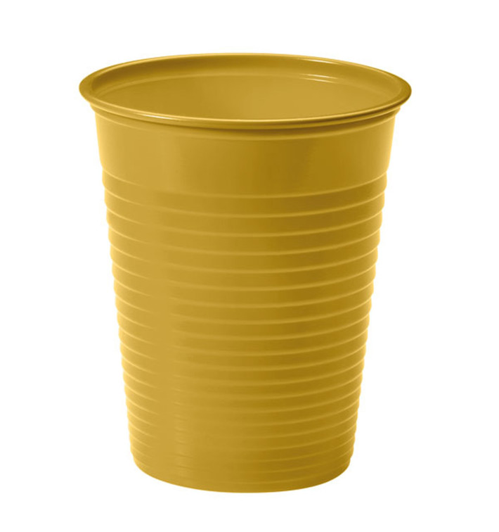 Copo de Plastico PS Ouro 200ml Ø7cm (1500 Unidades) Copo de Plastico PS Ouro 200ml Ø7cm (1500 Unidades)