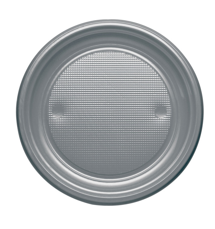Prato Plastico PS Raso Prata Ø170mm (50 Unidades) Prato Plastico PS Raso Prata Ø170mm (50 Unidades)