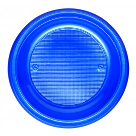Prato Plastico PS Fundo Azul Escuro Ø220mm (600 Unidades)