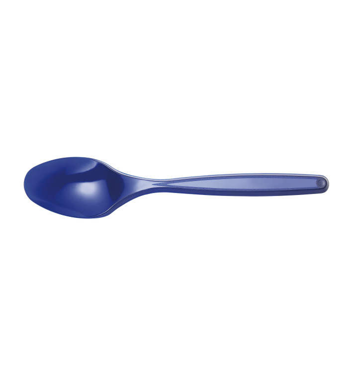 Colher de Plastico PS Azul Escuro 120mm (40 Uds) Colher de Plastico PS Azul Escuro 120mm (40 Uds)