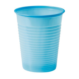 Copo de Plastico PS Azul Claro 200ml Ø7cm (50 Unidades)
