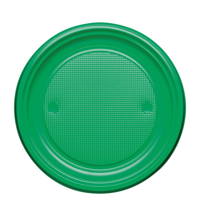 Prato Plastico PS Raso Verde Ø170mm (50 Unidades) Prato Plastico PS Raso Verde Ø170mm (50 Unidades)