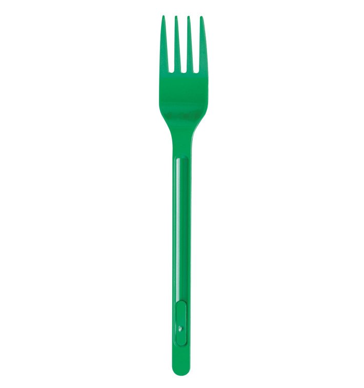 Garfo de Plastico PS Grande Verde 175mm (20 Uds) Garfo de Plastico PS Grande Verde 175mm (20 Uds)