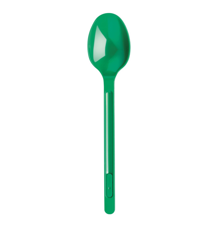 Colher de Plastico PS Grande Verde 165mm (20 Uds) Colher de Plastico PS Grande Verde 165mm (20 Uds)