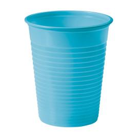 Copo de Plastico PS Turquesa 200ml Ø7cm (50 Unidades)