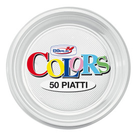 Prato Plastico PS Raso Transparente Ø170mm (1100 Unidades)
