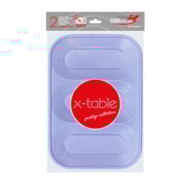 Bandeja Plastico PP "X-Table" 3C Violeta 330x230mm (30 Unidades)