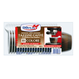 Chavena de Plastico PS Chocolate 100 ml (480 Unidades)