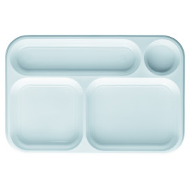 Bandeja de Plastico PS Branco 4C 360x240mm (100 Uds)