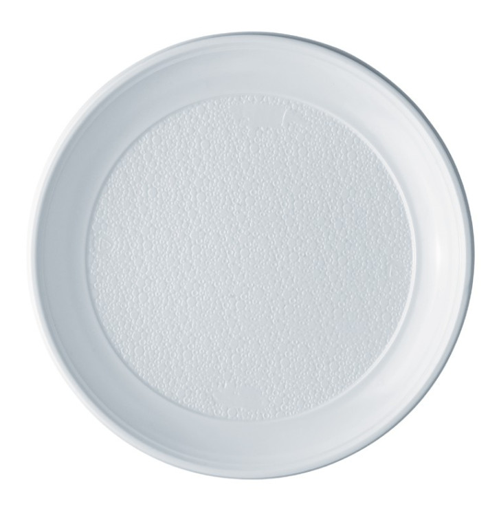 Prato Plastico PS Raso Branco 250mm (800 Unidades) Prato Plastico PS Raso Branco 250mm (800 Unidades)