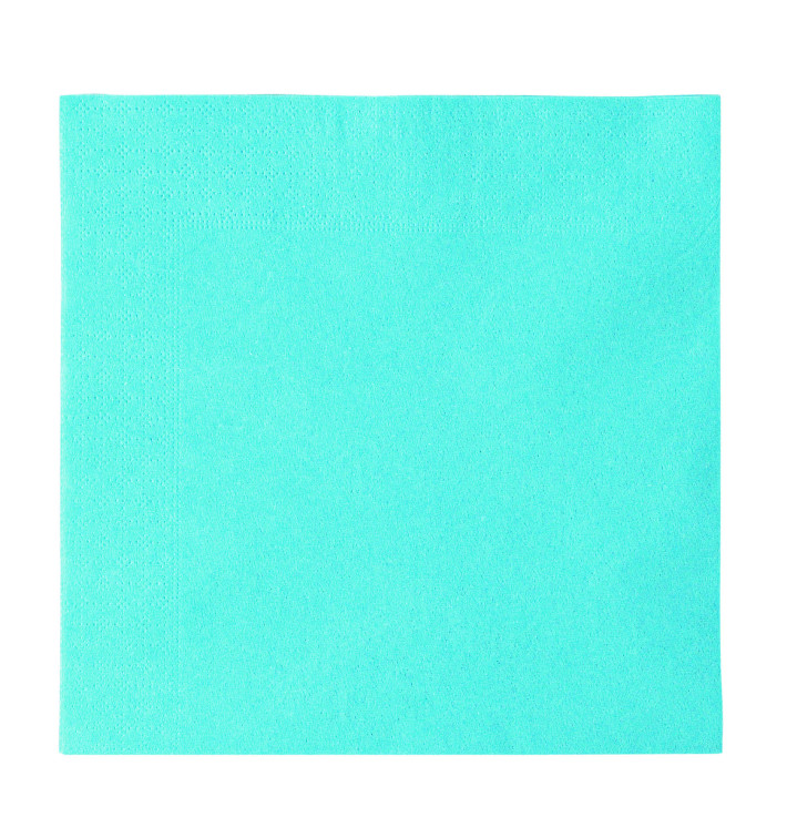 Guardanapos Papel 2 Folhas Azul Claro 33x33cm (1200 Uds)