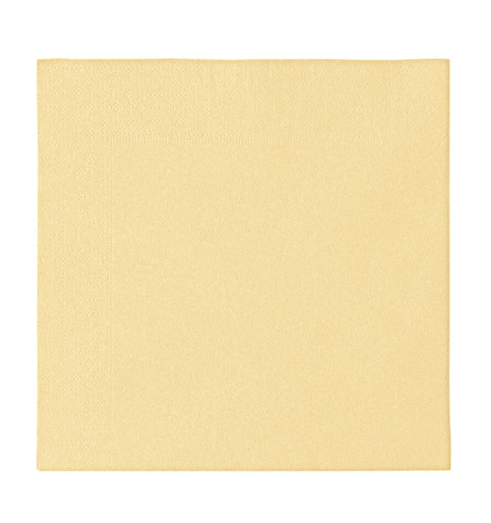 Guardanapos Papel 2 Folhas Creme 33x33cm (50 Uds) Guardanapos Papel 2 Folhas Creme 33x33cm (50 Uds)