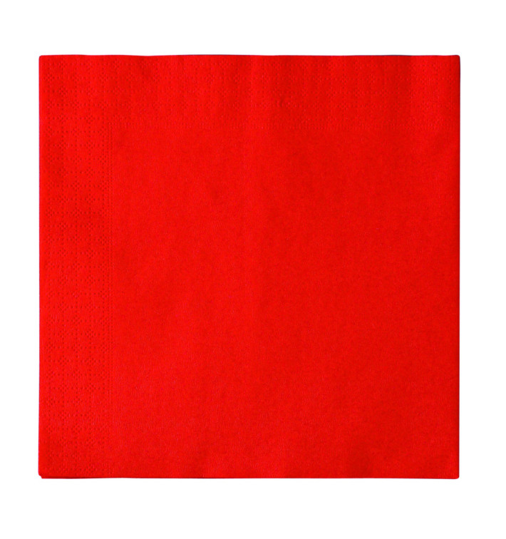 Guardanapos Papel 2 Folhas Vermelho 33x33cm (50 Uds) Guardanapos Papel 2 Folhas Vermelho 33x33cm (50 Uds)