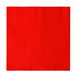 Guardanapos Papel 2 Folhas Vermelho 33x33cm (1200 Uds)