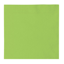 Guardanapos Papel 2 Folhas Verde lima 33x33cm (1200 Uds)