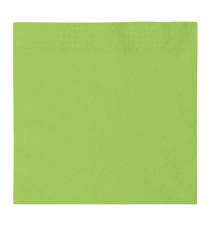 Guardanapos Papel 2 Folhas Verde lima 33x33cm (1200 Uds) Guardanapos Papel 2 Folhas Verde lima 33x33cm (1200 Uds)