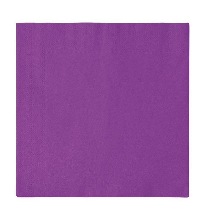 Guardanapos Papel 2 Folhas Violeta 33x33cm (50 Uds) Guardanapos Papel 2 Folhas Violeta 33x33cm (50 Uds)