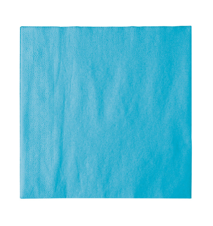 Guardanapos Papel 2 Folhas Turquesa 33x33cm (50 Uds) Guardanapos Papel 2 Folhas Turquesa 33x33cm (50 Uds)