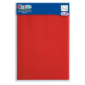 Toalhete Papel Mesa Vermelho 1,2x1,8m (24 Uds)