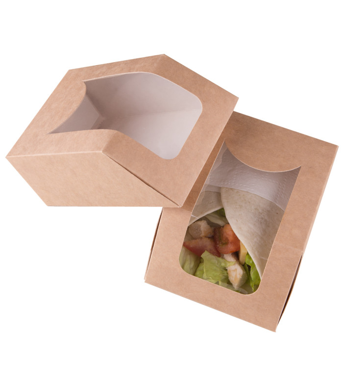 Caixa de Cartão Kraft com Janela 90x51x120mm (25 Uds) Caixa de Cartão Kraft com Janela 90x51x120mm (25 Uds)