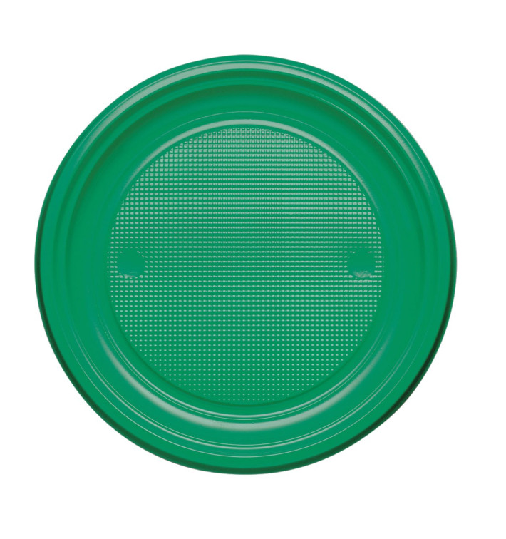Prato Plastico PS Raso Verde Ø220mm (780 Unidades) Prato Plastico PS Raso Verde Ø220mm (780 Unidades)