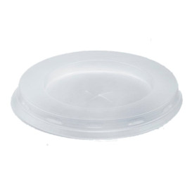 Tampa Plastico PS Branco para Copo 200/250ml Ø7,2cm (100 Unidades)