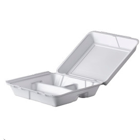 Embalagem Foam MenuBox 3 C. Branco 240x235mm (200 Uds)