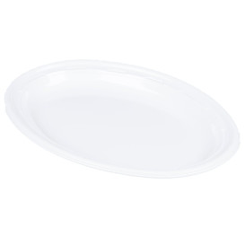 Prato de Plastico PS "Famous Impact" Branco Ø280mm (125 Uds)