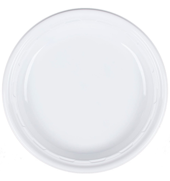 Prato de Plastico PS "Famous Impact" Branco Ø230mm (125 Uds) Prato de Plastico PS "Famous Impact" Branco Ø230mm (125 Uds)