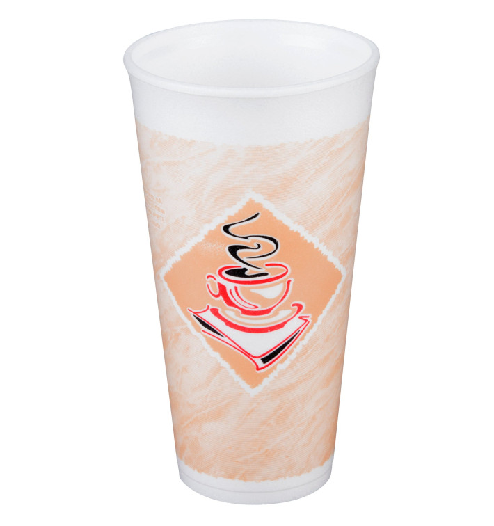 Copo Termico Foam EPS "Café" 20Oz/600ml Ø9,4cm (500 Unidades)