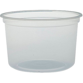 Embalagem Plastico PP "Deli" 16Oz/473ml Transp. Ø120mm (500 Uds)