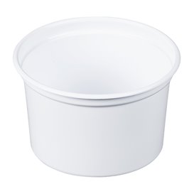 Embalagem Plastico PP "Deli" 16Oz/473ml Branco Ø120mm (500 Uds)