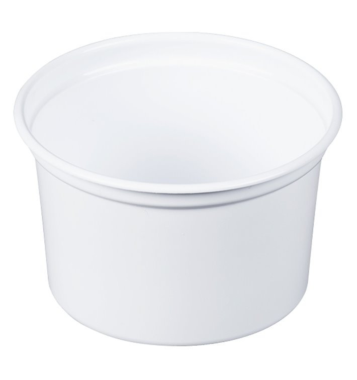 Embalagem Plastico PP "Deli" 16Oz/473ml Branco Ø120mm (500 Uds)