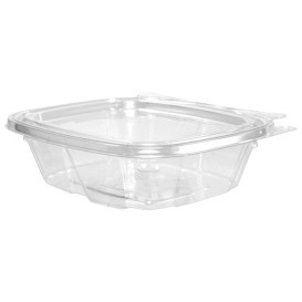 Embalagem Inviolável de Plastico PET Tampa Plana 240ml (100 Uds)