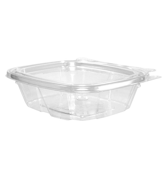 Embalagem Inviolável de Plastico PET Tampa Plana 240ml (100 Uds) Embalagem Inviolável de Plastico PET Tampa Plana 240ml (100 Uds)