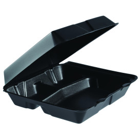 Embalagem Foam MenuBox 3C. Preto 240x235mm (200 Uds)