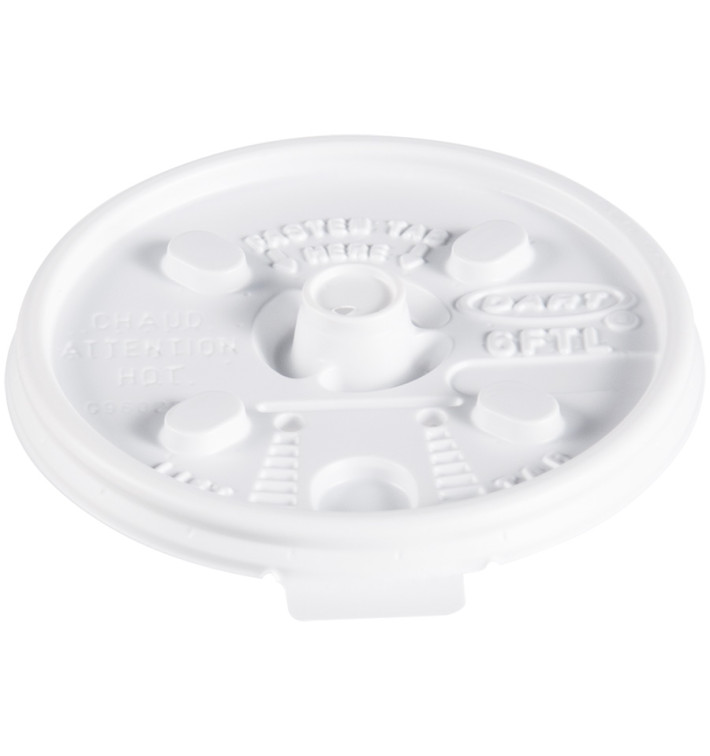 Tampa "Lift n' Lock" PS Branco Ø7,4cm (1000 Uds) Tampa "Lift n' Lock" PS Branco Ø7,4cm (1000 Uds)