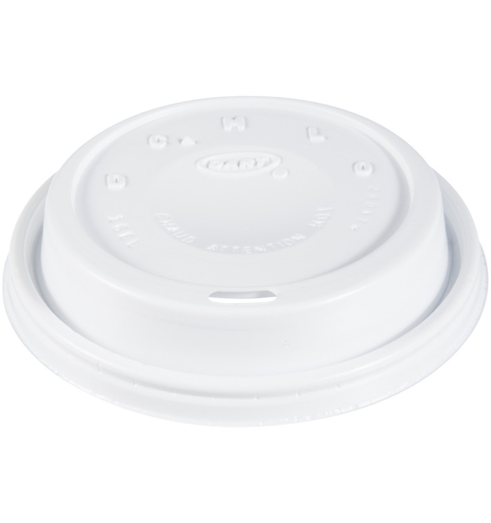 Tampa de Plastico PS "Cappuccino" Branco 24Oz/710 ml (100 Uds) Tampa de Plastico PS "Cappuccino" Branco 24Oz/710 ml (100 Uds)