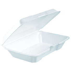 Embalagem Foam LunchBox Branco 230x150X65mm (100 Uds)