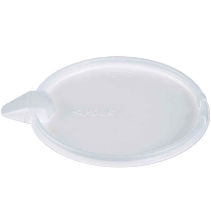 Tampa Plana Plastico PS Translúcido Ø11,7cm (100 uds) Tampa Plana Plastico PS Translúcido Ø11,7cm (100 uds)