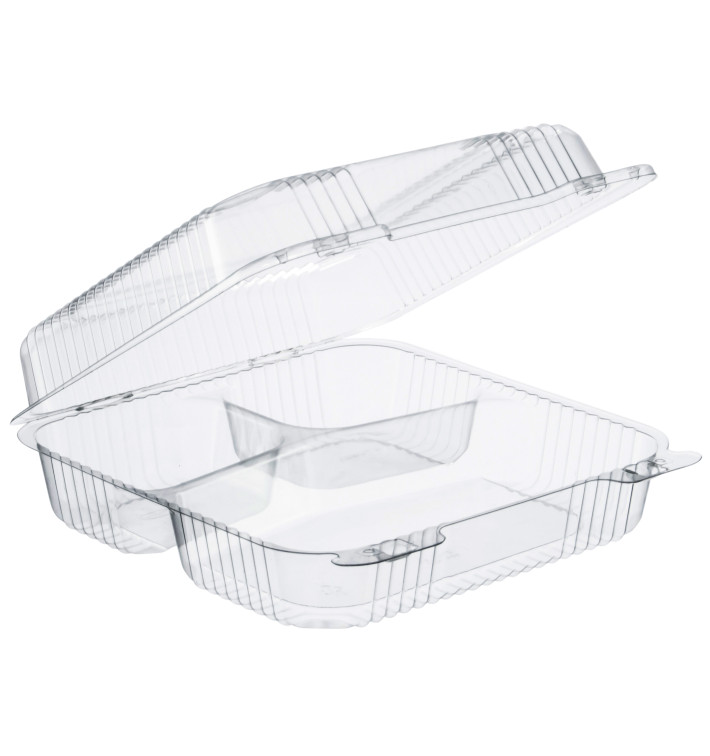 Embalagem Plastico OPS 3 C. "StayLock" Bisagra Transp. 1120ml (100 Uds) Embalagem Plastico OPS 3 C. "StayLock" Bisagra Transp. 1120ml (100 Uds)