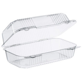 Embalagem Plastico OPS "StayLock" Bisagra Transp. 878ml (250 Uds)