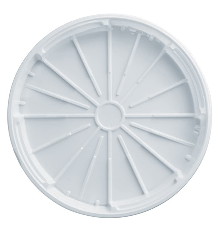 Cobertura Plástico PS Pizza Branco 320mm (100 Unidades) Cobertura Plástico PS Pizza Branco 320mm (100 Unidades)