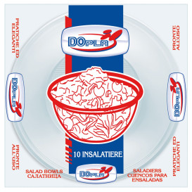 Tigela de Plastico PS Transparente 2000ml (10 Uds)