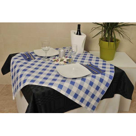 Toalha Papel Cortado Mesa 1x1m "Quadros Azules" 40g (400 Uds)